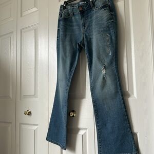 NWT Bootcut Distressed Blue Jeans ~ Size 12P